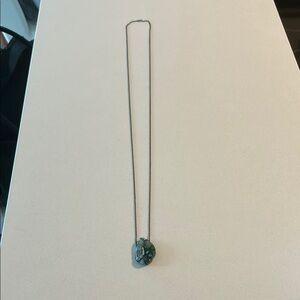 Green and Blue Gemstone Pendant Necklace